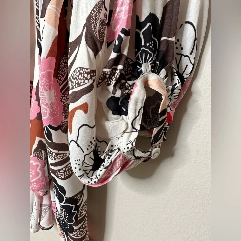 BYTIMO floral puff sleeve mini dress XS - Picture 7 of 13